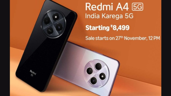 Redmi A4 5G在印度发布 搭载骁龙4s Gen2 售730元起